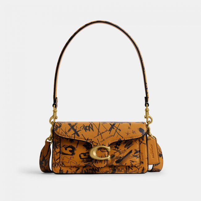 Coach Tabby Shoulder Bag 20 With Graffiti Print - Multi Colour