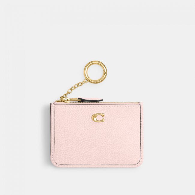 Coach Mini Skinny Id Case - Light/Pastel Pink