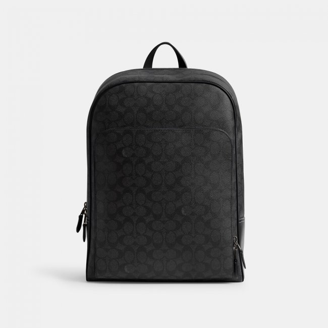 Coach Gotham Backpack In Signature Canvas 29 - Black