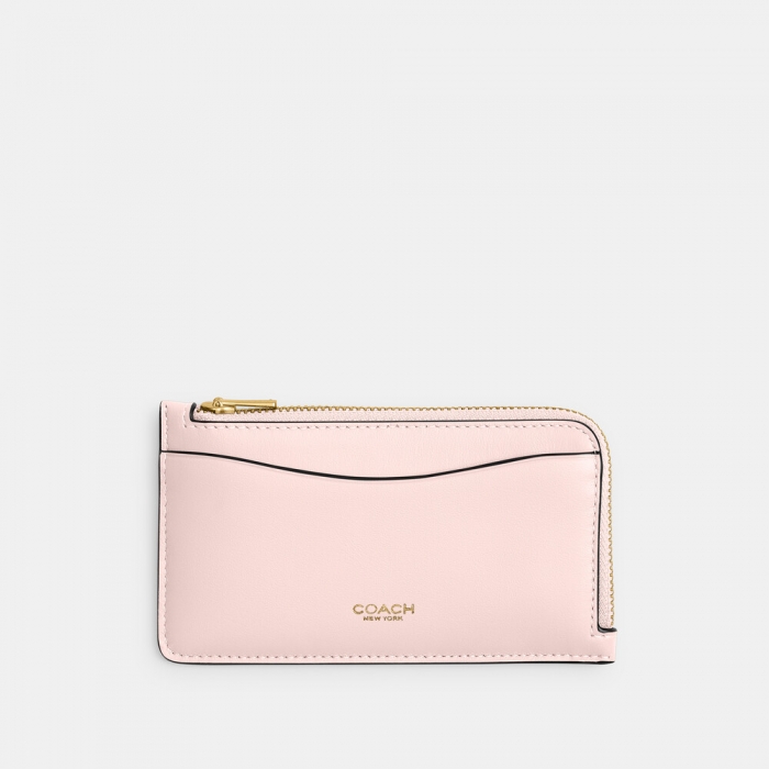 Coach New York Zip Card Case - Light/Pastel Pink