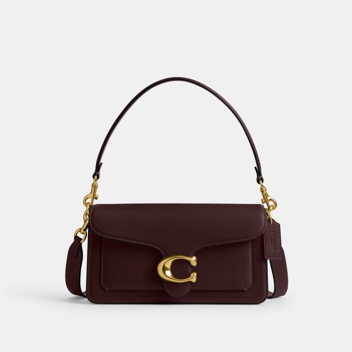 Coach Tabby Shoulder Bag 26 - BURGUNDY