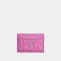Coach Essential Card Case With Pillow Quilting - PINK 1