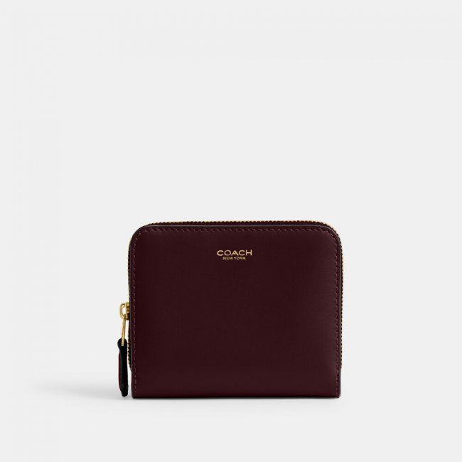 Coach New York Billfold Wallet - BURGUNDY