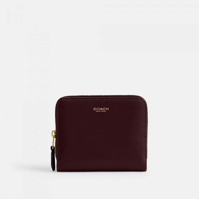 Coach New York Billfold Wallet - BURGUNDY