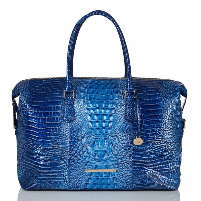 Brahmin Duxbury Weekender Vista Blue Ombre Melbourne ID:Brahmin-202686