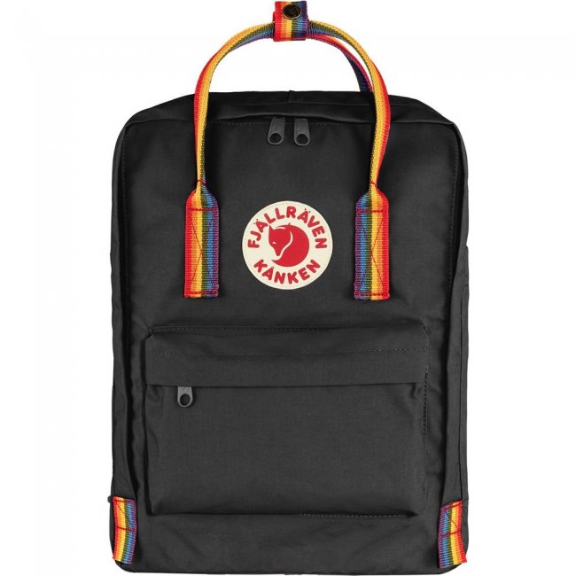 Kanken Rainbow - Black-Rainbow Pattern Kanken Rainbow - Black-Rainbow Pattern