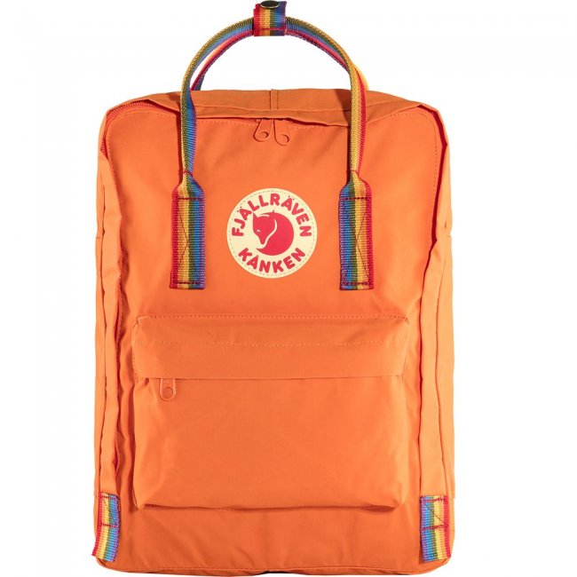 Kanken Rainbow - Burnt Orange-Rainbow Pattern Kanken Rainbow - Burnt Orange-Rainbow Pattern