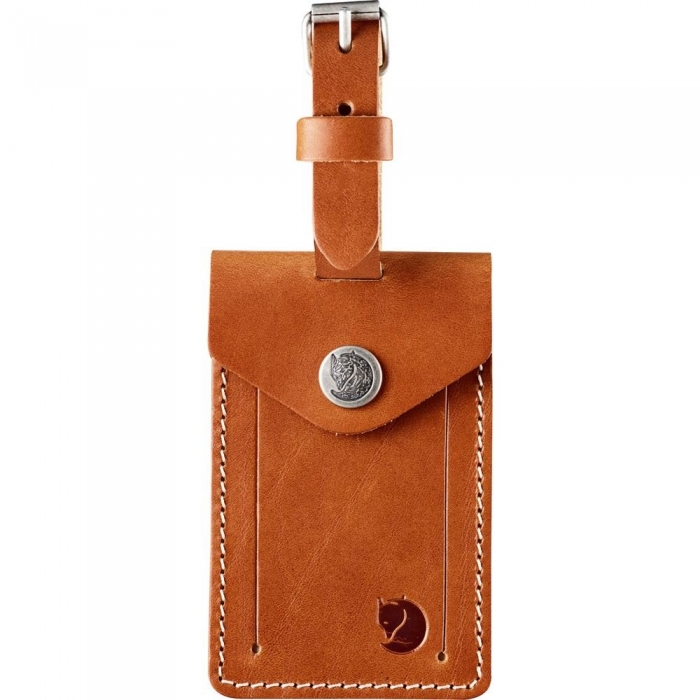 Leather Luggage Tag - Leather Cognac
