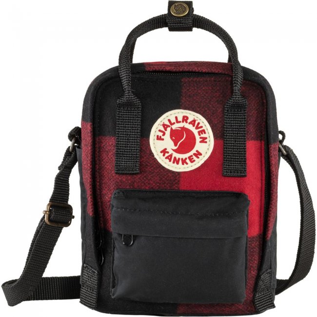 Kanken Re-Wool Sling - Red-Black Kanken Re-Wool Sling - Red-Black