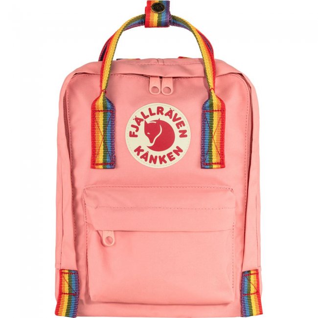 Kanken Rainbow Mini - Pink-Rainbow Pattern Kanken Rainbow Mini - Pink-Rainbow Pattern