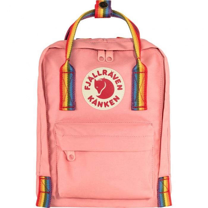 Kanken Rainbow Mini - Pink-Rainbow Pattern