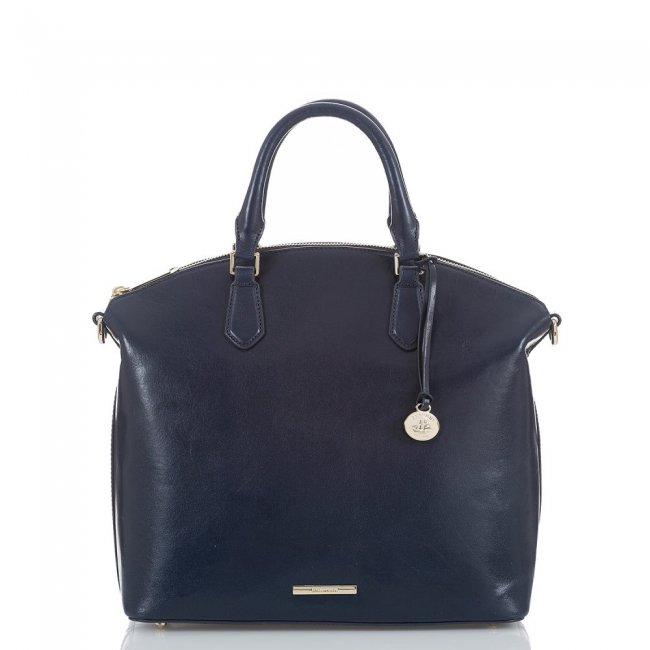 Brahmin Large Duxbury Satchel Navy Topsail ID:Brahmin-202547