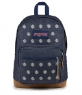 Jansport Right Pack - Embroidered Denim Dark