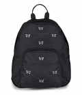 Jansport Half Pint Mini Backpack - Embroidered Bows Black