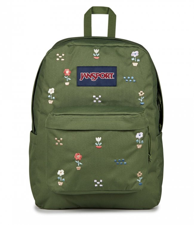 Jansport SuperBreak? Plus - Flower Fundamentals Cargo Green
