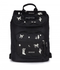Jansport Highlands Mini Pack - Yeehaw and Horse Black with White Embroidery
