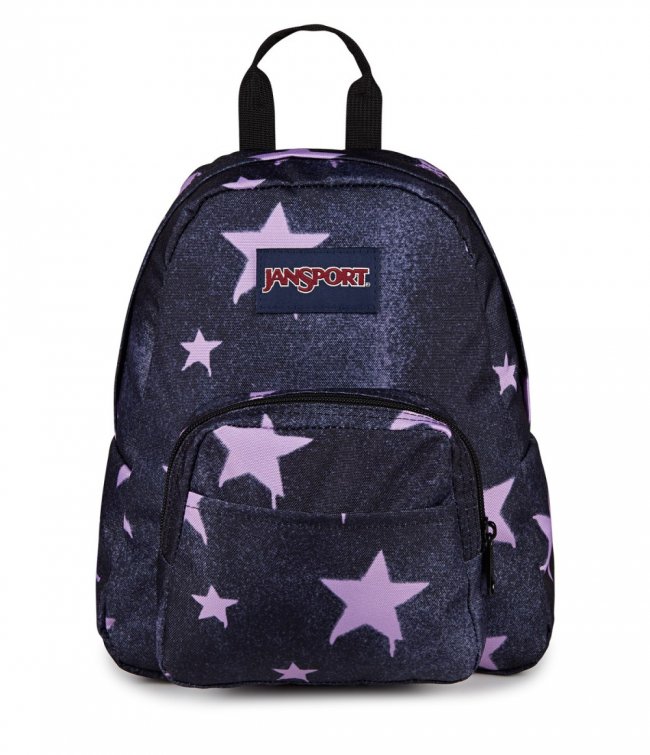 Jansport Half Pint Mini Backpack - Sprayed Stars Pastel Lilac Jansport Half Pint Mini Backpack - Sprayed Stars Pastel Lilac