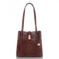 Brahmin Fiora Brown Leather Bucket Bag | Pecan Melbourne ID:Brahmin-203502 Brahmin Fiora Brown Leather Bucket Bag | Pecan Melbourne ID:Brahmin-203502