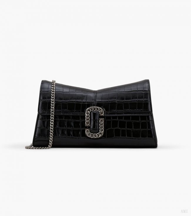 The Croc-Embossed St. Marc Convertible Clutch The Croc-Embossed St. Marc Convertible Clutch