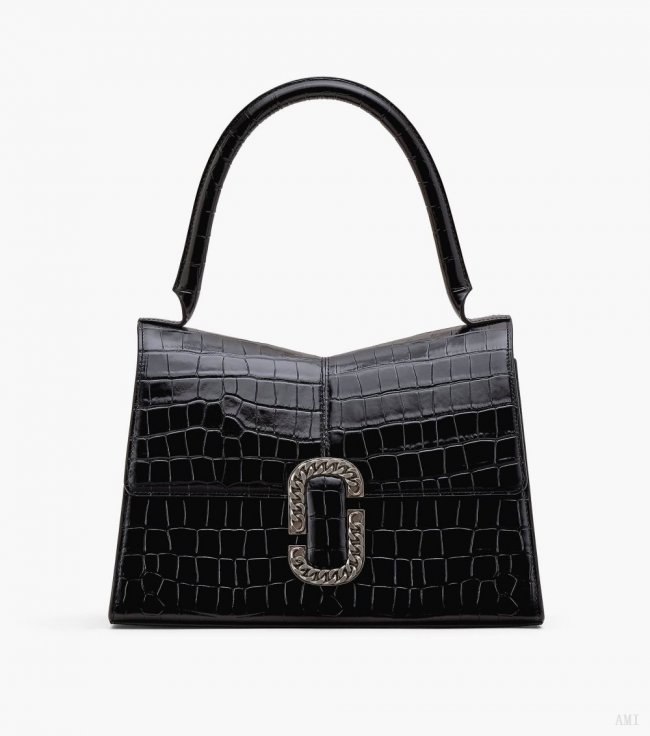 The Croc-Embossed St. Marc Large Top Handle The Croc-Embossed St. Marc Large Top Handle