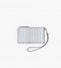 The Monogram Metallic Top Zip Wristlet Wallet