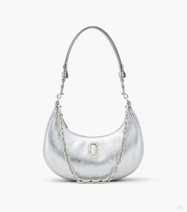 The Metallic Leather Curve Bag