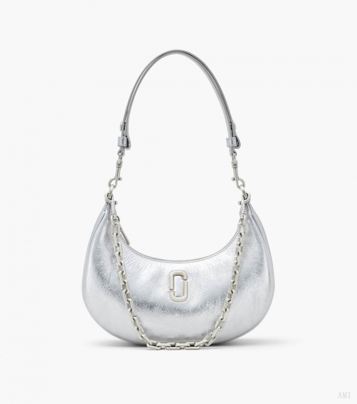 The Metallic Leather Curve Bag