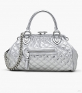 Re-Edition Quilted Metallic Leather Stam Bag