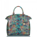 Brahmin Large Duxbury Satchel Blue Ammolite Melbourne ID:Brahmin-203092