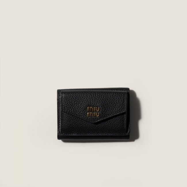 Miu Miu Small leather wallet Black