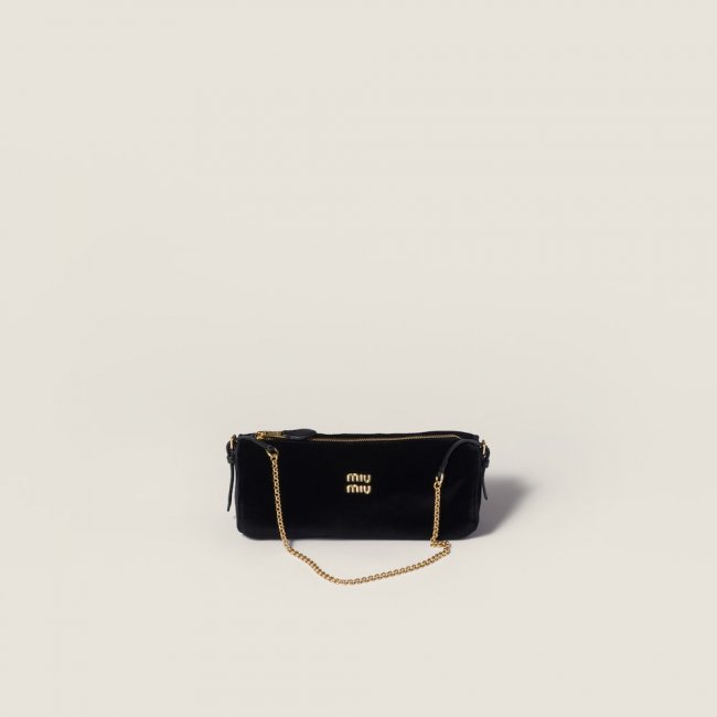 Miu Miu Velvet pouch - Black Miu Miu Velvet pouch - Black
