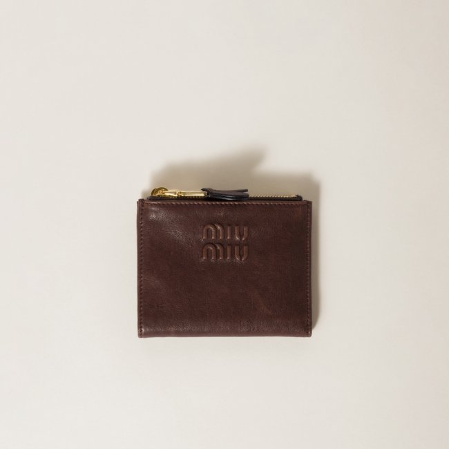 Miu Miu Small nappa leather wallet Briarwood Miu Miu Small nappa leather wallet Briarwood