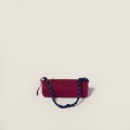 Miu Miu Gabardine pouch - Cherry/Baltic Blue