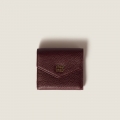 Miu Miu Small leather wallet Burgundy