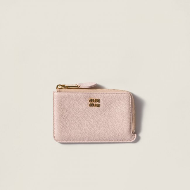 Miu Miu Leather pouch card holder Gem