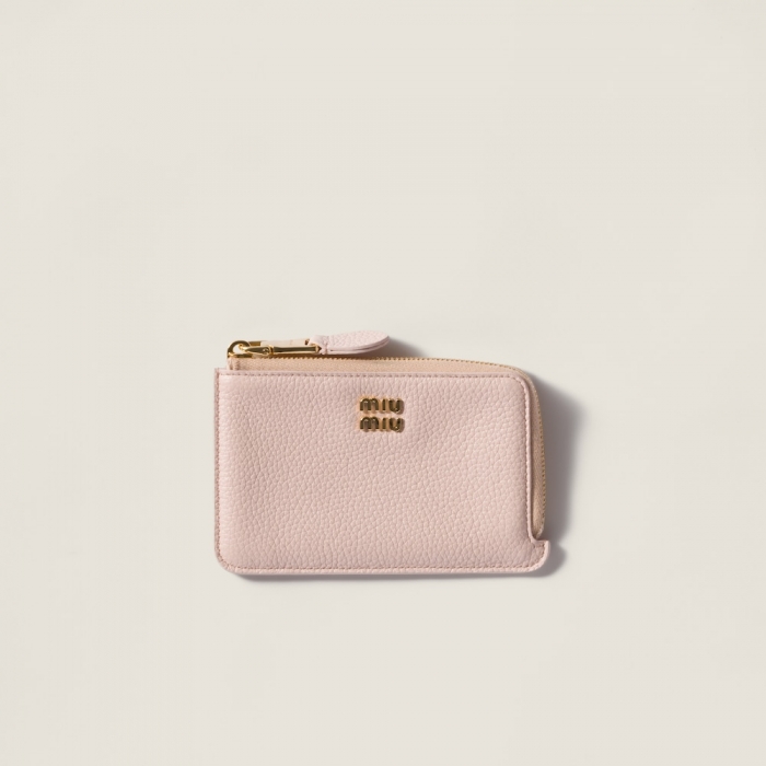 Miu Miu Leather pouch card holder Gem