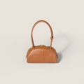 Miu Miu Beau leather bag Cognac