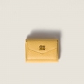 Miu Miu Small leather wallet Yellow
