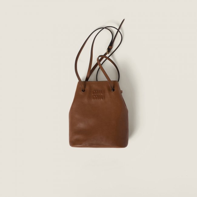 Miu Miu Nappa leather mini-bag - Oak Miu Miu Nappa leather mini-bag - Oak