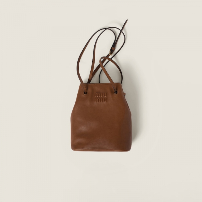 Miu Miu Nappa leather mini-bag - Oak