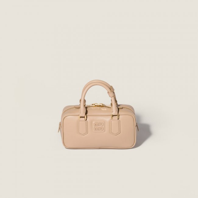 Miu Miu Arcadie leather bag Sand Beige