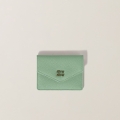 Miu Miu Leather card holder Aquamarine Miu Miu Leather card holder Aquamarine