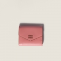 Miu Miu Small leather wallet Camelia / Cognac