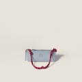 Miu Miu Gabardine pouch - Astral Blue/Amaranth