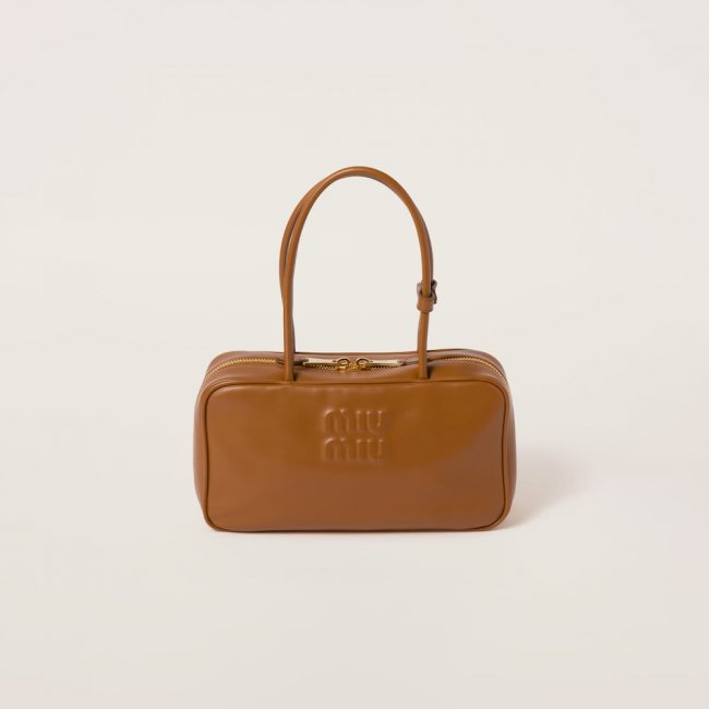 Miu Miu Beau leather top-handle bag Cognac Miu Miu Beau leather top-handle bag Cognac