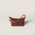 Miu Miu Gabardine pouch - Cocoa Brown/Orange Miu Miu Gabardine pouch - Cocoa Brown/Orange