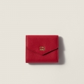 Miu Miu Small leather wallet Red