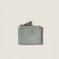 Miu Miu Small nappa leather wallet Powder Blue Miu Miu Small nappa leather wallet Powder Blue