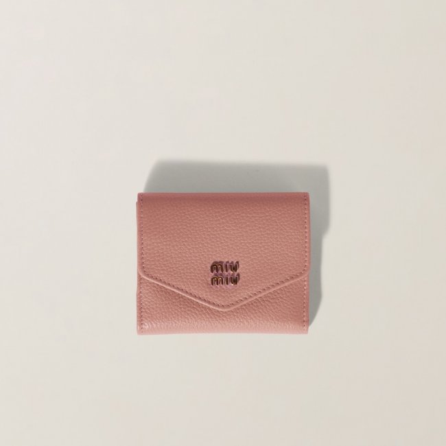 Miu Miu Small leather wallet Orchid Pink Miu Miu Small leather wallet Orchid Pink