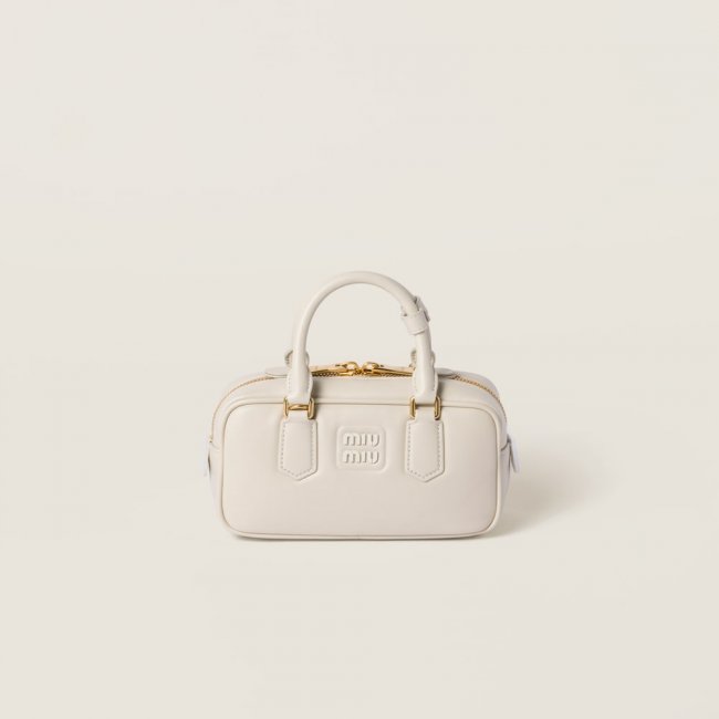 Miu Miu Arcadie leather bag Chalk White